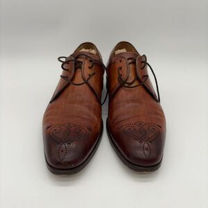 Magnanni Magnanni Rich Brown Leather Oxfords